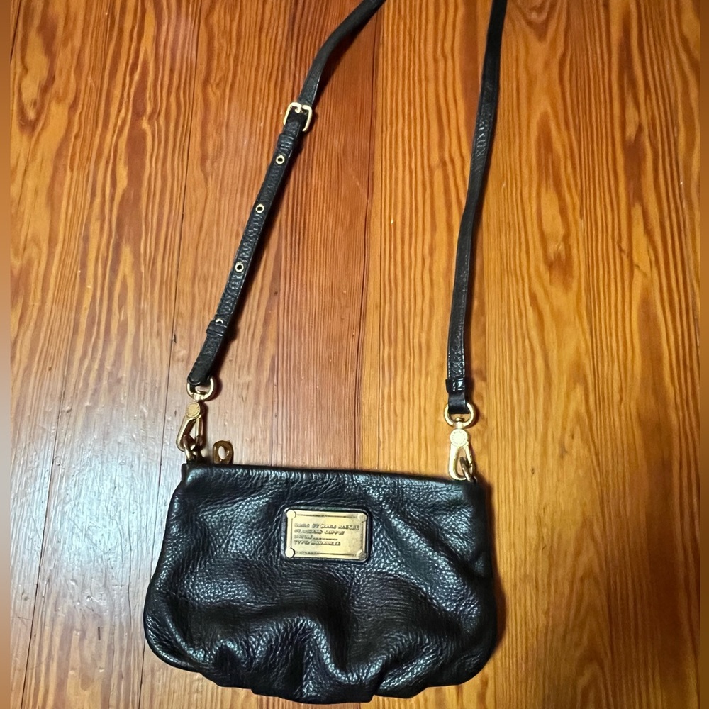 Marc by Marc Jacobs Percy Leather Crossbody Bag - Black